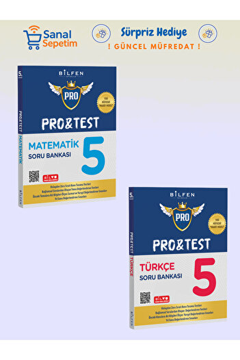 Bilfen Yayıncılık PRO&TEST 5. Sınıf Matematik - Türkçe Soru Bankası