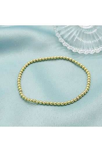 Bijuteria SORELLY Bratara Bile Argint Placat cu Aur 4 mm