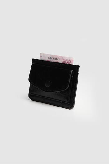 La La'Graccio Paris La'Graccio Paris Women's Yuka Soft Leather Card Holder Black