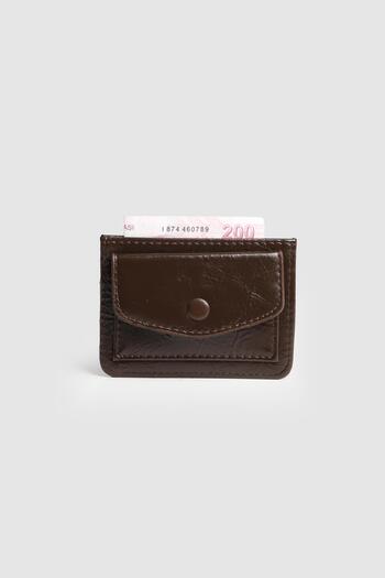 La La'Graccio Paris La'Graccio Paris Women's Yuka Soft Leather Card Holder Brown