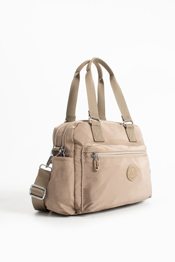 VESSARA Women's Parachute Fabric 4-Compartment Crossbody Hand and Shoulder Bag