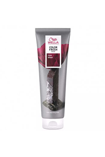 Wella Dark Red Pigment Coloring Mask - Color Fresh Mask Rose Blaze 150ml -