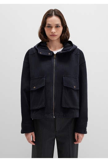 Mavi Oversized (Loose Fit) Jacket with a Hood
