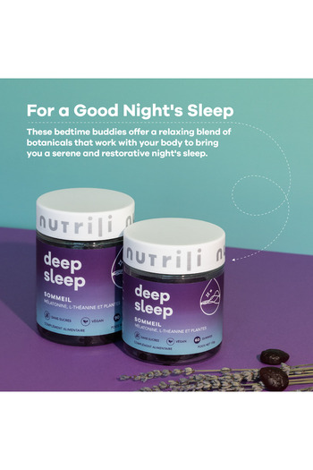 nutrili Deep Sleep Sugar Free Gummies | Melatonin, L-Theanine, Lavender & herbal extracts