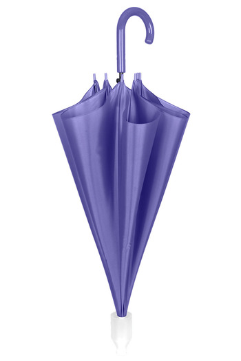 Perletti Automatic rain umbrella, lilac stick