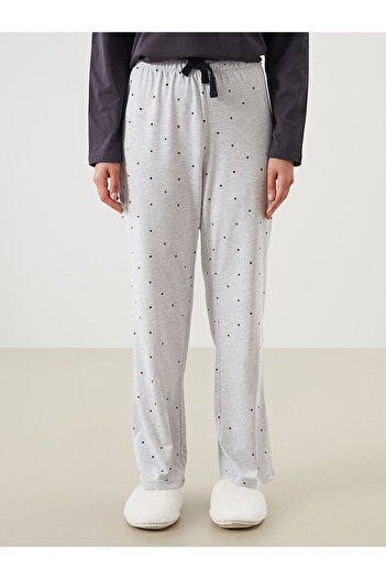 LC Waikiki Yeni Sezon Beli Lastikli Puantiyeli Kadın Pijama Altı