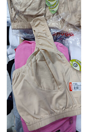 Ceylanoğlu 3 Pack 100% Cotton Combed Mother's Half Tank Top & Body Bra Skin