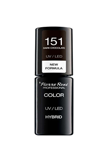Pierre Rene Oja Semipermanenta - Color Hybrid Polish Nr. 151 Dark Chocolate 6ml - Pierre Rene