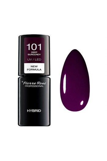 Pierre Rene Oja Semipermanenta - Color Hybrid New Formula Burgundy Nr. 101 6ml - Pierre Rene