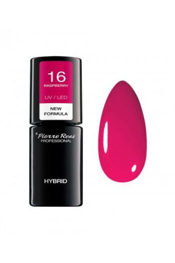 Pierre Rene Oja Semipermanenta - Color Hybrid Polish Nr. 16 Raspberry 6ml - Pierre Rene