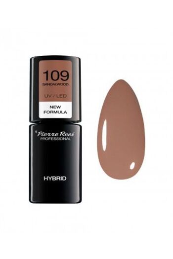 Pierre Rene Semi-Permanent Nail Polish - Color Hybrid Polish No. 109 Sandalwood 6ml - Pierre Rene