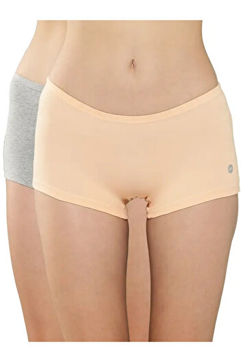 Leading Lady By Styli Pack of 2 - Solid Cotton Boyshorts
