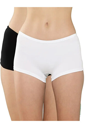 Leading Lady By Styli Pack of 2 - Solid Cotton Boyshorts