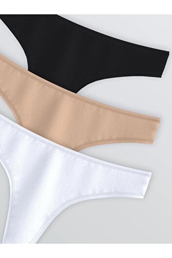 LC Waikiki Plain Thong Panties 3-Pack (W5)