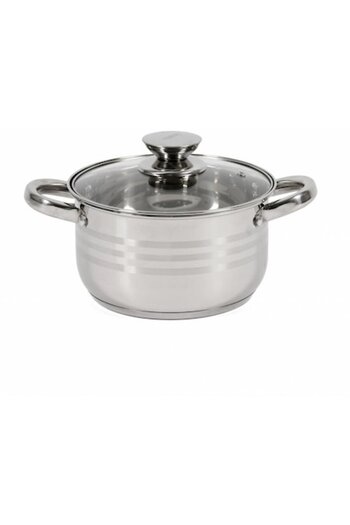 Tarrington House Stainless Steel Soup Pot with Lid, TARRINGTON HOUSE, 5.8 L