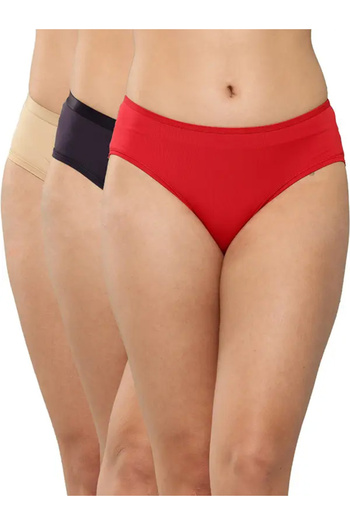 Leading Lady By Styli Pack of 3 - Solid Hipster Briefs