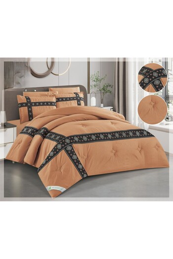 SNOOZYL Double bedspread with a light Sadu pattern design, made of cotton filling, size 240*260 cm