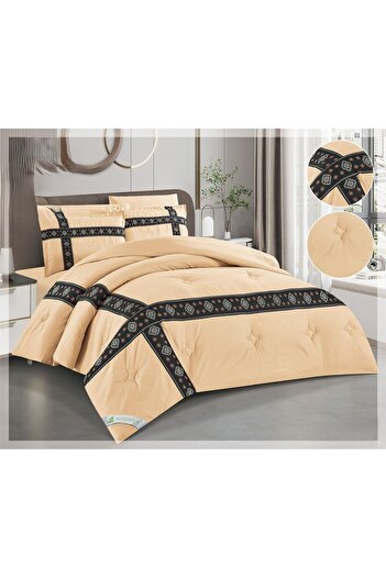 SNOOZYL Double bedspread with a light Sadu pattern design, made of cotton filling, size 240*260 cm