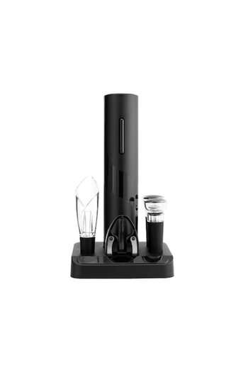 WTO Set 5 Accessories for Wine, WTO®, Electric Corkscrew, Vacuum Stopper, Aerator, Foil Cutter, Elegant