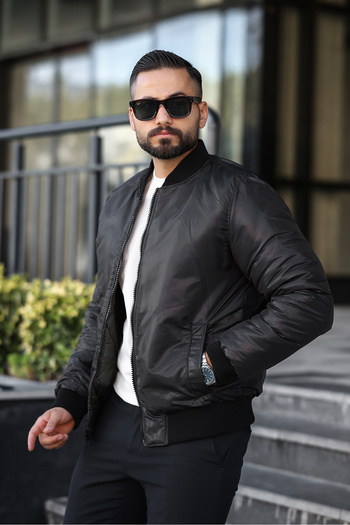 MİS MODA Men's Double Sided Puffer Jacket