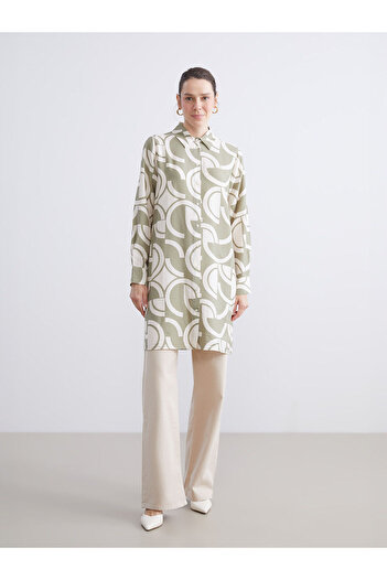 LC Waikiki Plus New Season Patterned Women's Shirt Tunic