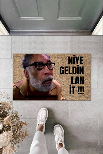 Tahtakale Toptancısı Niye Geldin Lan It Doormat - Humorous Design, Non-Slip Base, High Quality Digital Print