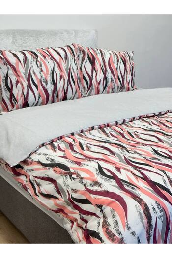 Faiend Cotton Double Duvet Cover Set with Fade-Resistant Anti-Fluffy Fitted Sheets