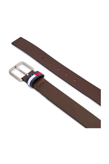 Tommy Hilfiger Men Brown Tjm Ryan 3.5 Fixed Leather Belt