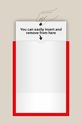 Yönline 2-Piece A4 Red Certificate Frame Self-Adhesive Foil 24X31 cm Vivid Stylish Practical Presentation