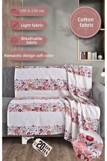 MODALİN Single Printed Pique Seat Cover Breeze 180X230 cm