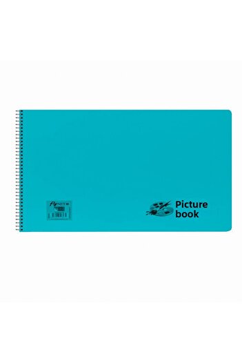 FLY COLOR 35*50 Large Size Picture Notebook Spiral Plastic Cover 25 Sheets
