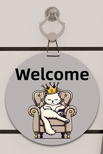 Dormot Digital Print Gray, Standard, This Is Our Kitten Theme, Door Ornament, Wall Ornament