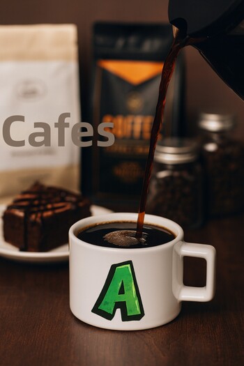 TREND YANKI Letter Printed Coffee Cup