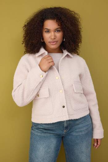 Trendyol Curve Ecru Regular Large Size Coat Twoaw26Aw00023