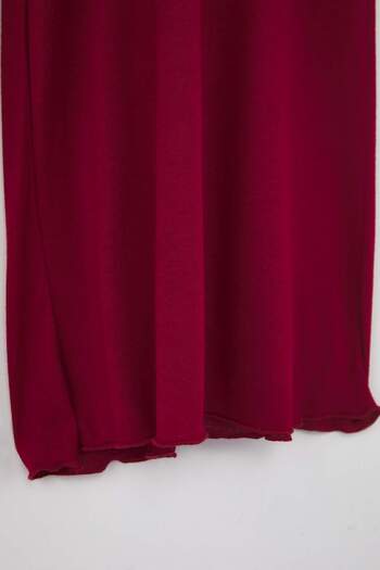 Trendyol Curve Burgundy Viscose Knitted Thin Pajama Bottom Tbbaw26Ia00001
