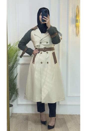 Tebrikler tekstil Women's Summer Fashionable and New Trench Coat Model M9064