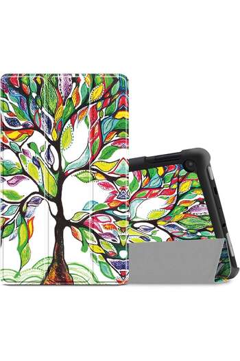 SIGLOO Husa Tab S10-S10FE-S9-S9Fe 11 inci UltraSlim stand SmartCover sleep wakeup ColorFull Tree