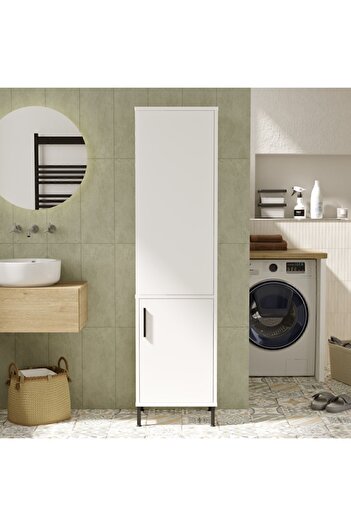 Yurupa Wilma Çok Amaçlı Dolap Banyo Dolabı Beyaz WIL1-W