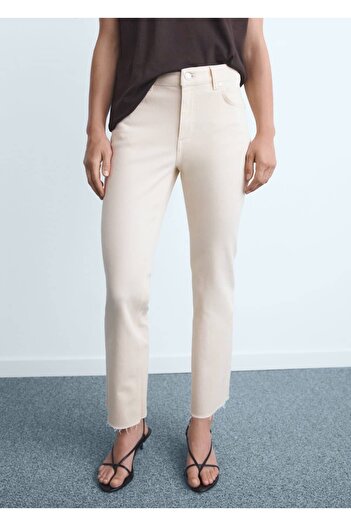 MANGO Woman Τζιν παντελόνι Sienna flare crop
