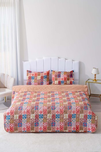 Rivaİstanbul Ethra Double Cotton Quilted Pique & Bedspread