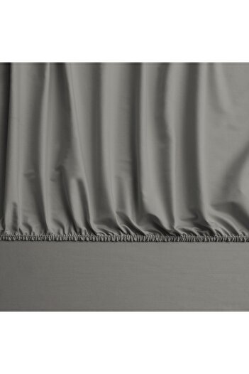 Linens Mix&Match Cotton Satin Single Fitted Sheet Mink