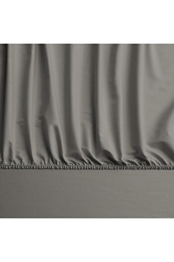 Linens Mix&Match Cotton Satin Superking Size Fitted Sheet Mink