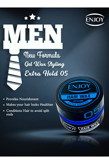 Enjoy Hair Wax 05 – Strong Hold & Natural Shine | Flexible Styling Cream For All Hair Types