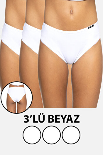 BRAINWEAR Women's 3 Pack Lycra Cotton Hipster Panties