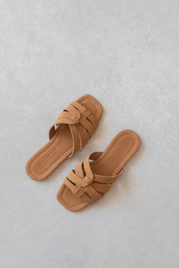 STRASWANS Luz Women's Daily Suede Slippers Brown