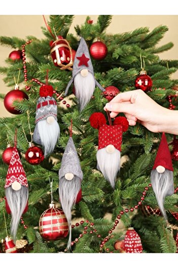 Yenigeldi 3Pcs Gnome New Year Christmas Luck Dwarf Decoration Party New Year Tree Ornament