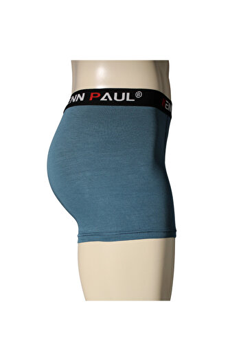 KENN PAUL Erkek İndigo Premium Bambu Boxer |Modern Kumaş| Erkek Boxer