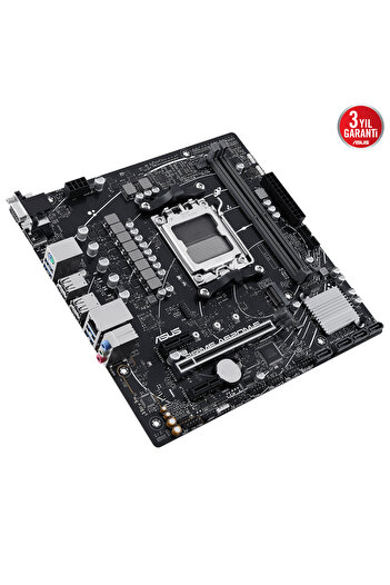 ASUS PRIME A620M-E A620 DDR5 (Vga Yok) GLan mATX HD DP USB3 M2 RGB AM5 AMD Anakart