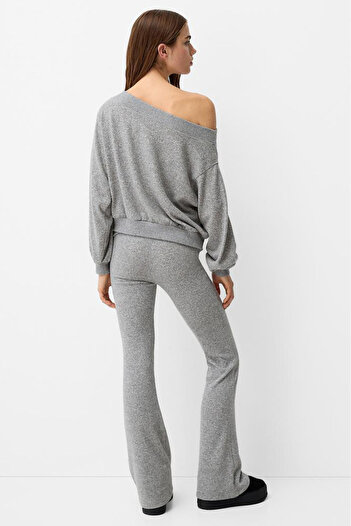 Madmext Gray Blouse Trousers Double Suit Mg2289