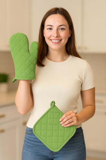 Miabella Home Oven Mitts Oven Holder Premium Heat Proof Kitchen Glove Holder Heat Resistant Gloves